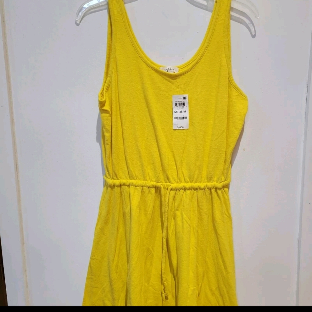 Yellow Sleeveless Dress